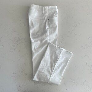 Silver Jeans Highly Desirable Hi Waist Wide Leg Tall Cot Poly Jeans Wht 26Wx33L